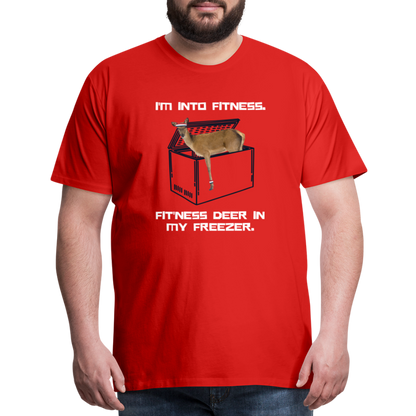 Men's Funny Premium Hunting T-Shirt - red